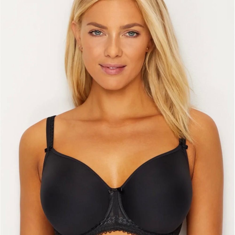 Fantasie New Without Tag Black Rebecca T-Shirt Bra in Size 30DDD - Picture 3 of 5
